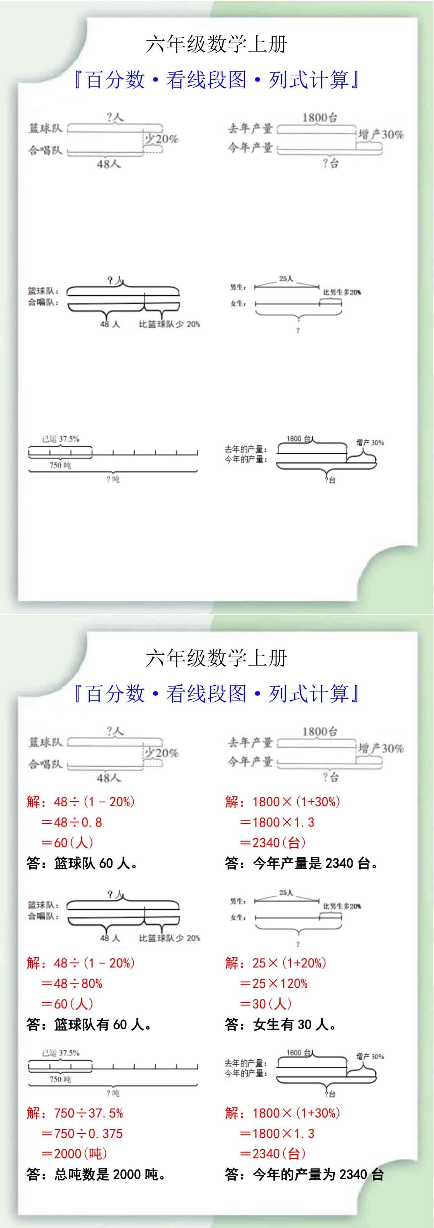 六年级线段图的画法图片